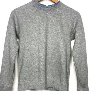 J Crew Sweatshirt with Ruffle Collar